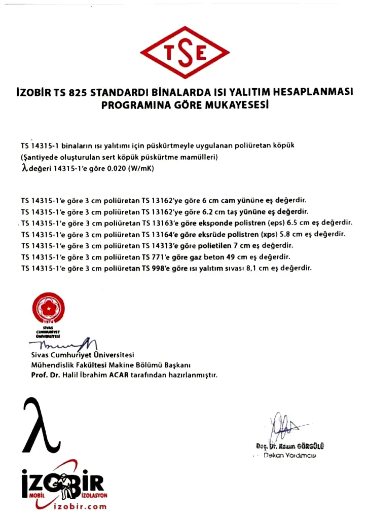 Binalarda Isı Yalıtım Hesaplaması — belge görseli